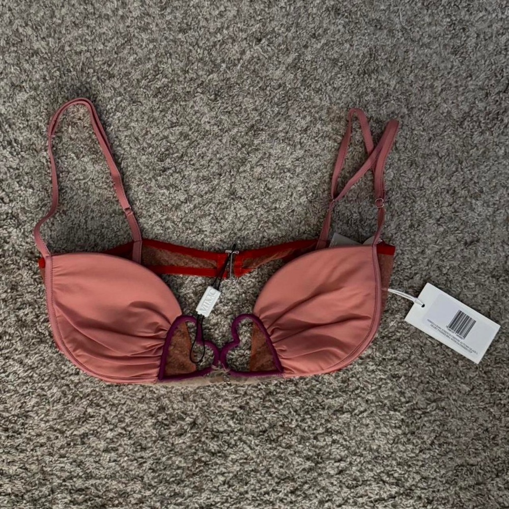 Nensi Dojaka Gathered Heart Bralette